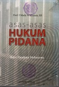 Image of Asas-asas hukum pidana: buku panduan mahasiwa