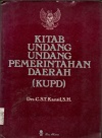 Image of Kitab undang-undang pemerintahan daerah (KUPD)