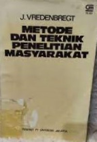 Image of Metode dan Teknik Penelitian Masyarakat