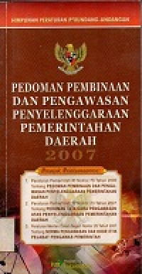 Image of Pedoman pembinaan dan pengawasan penyelenggaraan pemerintah daerah