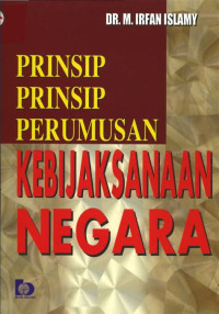 Image of Prinsip-prinsip perumusan kebujaksanaan negara